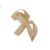 Ruban pure soie teint à la main Beige 90cm