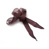 Ruban pure soie teint à la main Aubergine 90cm