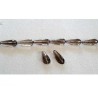 Goutte Quartz Fumé 20x8mm x1