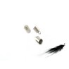 Embout cylindrique pour cordon 5mm acier inox X 2