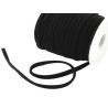 Cordon synthétique Roulotté 5mm NOIR x  1M