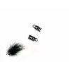 Embout à serrer cordon 2mm noir X 6