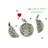 Pendentif couple "i love you" séparable acier inox