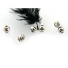 Perle 4x4.3mm argenté vieilli  X 10