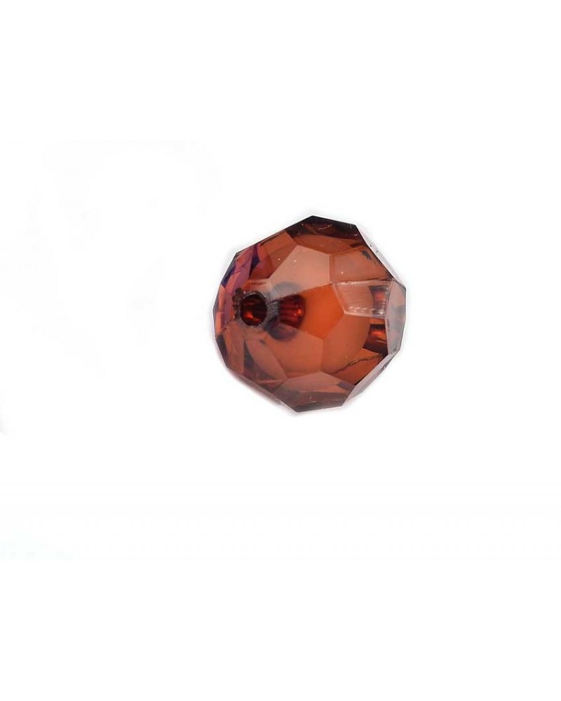 Boule facettée 20mm Acrylique Marron X1