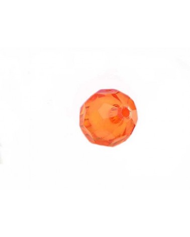 Boule facettée 20mm Acrylique Orange X1