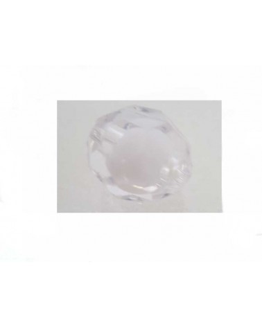 Boule facettée 20mm Acrylique Blanc X1