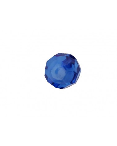 Boule facettée 20mm Acrylique Bleu X1