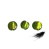 Lentille feuille d'argent 15mm Vert Anis X 1