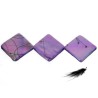 Losange nacré violet AB 15 X 15mm x 5 ou 1 rang