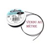 Fil cablé 49 brins 0.91mm beadalon Noir x1M