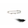 Epingle BROCHE  52mm  2 anneaux ARGENT x1