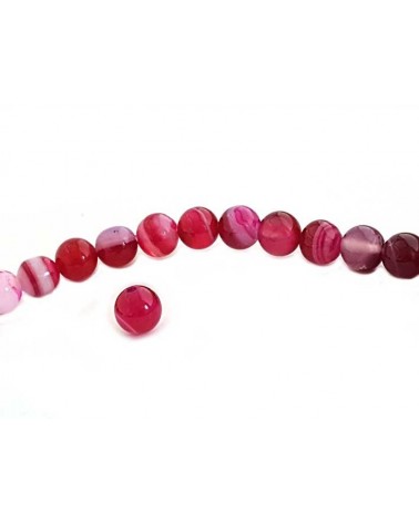 Agate lace 6mm rose