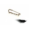 Broche 50mm 5 anneaux Bronze x1