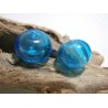 Céline Wojcik    Ensemble de 2 perles Bleu Turquoise