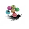 Boule strardust 6mm Acrylique unie mélange X45