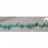 Amazonite  pépites 7-10mm bleu x10cm