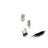 Embout 9x3.5mm argenté pour cordon 3mm X 10