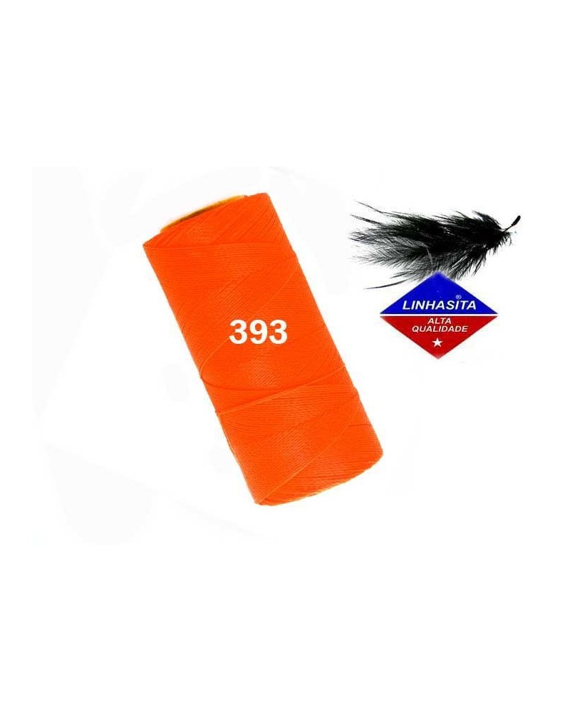Fil ciré 0.5MM Linhasita Néon Orange (393)) X 5M