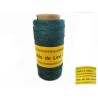 Fil de Lin ciré 0,7mm Bleu-vert N°23 bijoux micro macramé X 5M