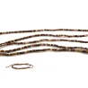Fil de tubes 2-3 x 2mm coquillage naturel brown x 60cm