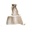 Sac toile de jute écru 13X9 cm X1