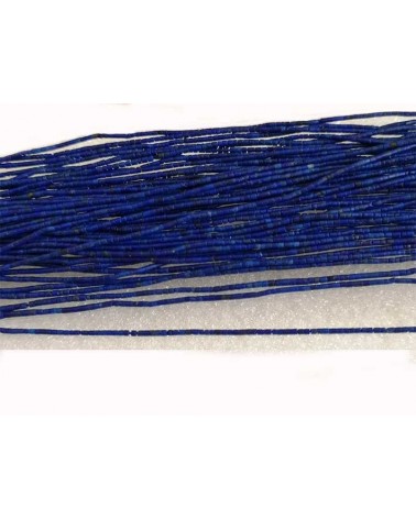 Lapis-lazuli naturel 1.2mm tubes heishi Bleu X 1 rang