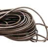 Cuir Nappa rond  2.5mm Acajou Brun X 50cm