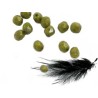 Facettes 4mm olive green blue terracotta X50