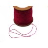 Fil nylon tressé 0,8mm rouge groseille x 3 Mètres