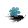Fleur Acrylique 33mm bleu clair X 1