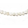 Coeur Nacre 8mm blanc
