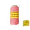 Fil de Lin ciré 0,7mm Rose N°12 pour bijoux micro macramé X 5M