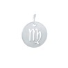 Pendentif signe du zodiaque vierge12mm inox X1