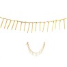 Chaîne avec baguettes 24mm doré X 0.20m