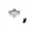 Breloque tête de renard 12x10mm inox X1