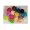 Rose 9x7mm résine couleurs Mix x 20