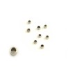 Perles à écraser 2.5mm trou 1.3mm inox X 20