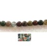 Agate indienne 6mm multicolore X 15