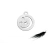 Breloque Etoile et croissant de lune 12mm médaille inox X1