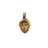 Pendentif visage 18x11mm bronze X1