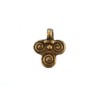 Pendentif 3 spirales en bronze Afrique
