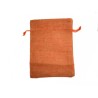Sac toile de jute 180 x130MM Orange x1