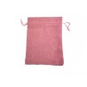 Sac toile de jute 180 x130MM Rose x1