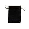 Sac toile de jute 180 x130MM Noir x1