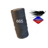 Fil ciré 0.75MM Linhasita Dark grey (665) X 5M