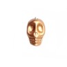 Tête de mort 13mm laqué Doré x1