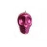 Tête de mort 13mm laqué Mauve x1
