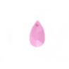 Pendentif goutte 22x12mm acrylique Rose X3