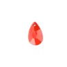 Pendentif goutte 22x12mm acrylique Rouge X3